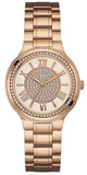 Guess Madison Diamonds White Dial Rose Gold Steel Strap Watch for Women - W0637L3 Authentic Buy Shop Now