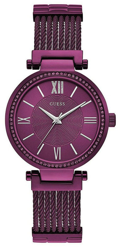 Guess Soho Pink Dial Pink Mesh Bracelet Watch For Women - W0638L6 Authentic Buy Shop Now