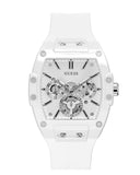 Guess Phoenix Multifunction White Dial White Rubber Strap Watch for Men - GW0203G2 Authentic Buy Shop Now