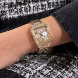 Guess Deco Quartz Crystals Gold Dial Gold Steel Strap Watch For Women - GW0472L2 Authentic Buy Shop Now