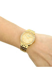 Guess Cosmo Diamonds Gold Dial Gold Steel Strap Watch For Women - GW0033L2 Authentic Buy Shop Now