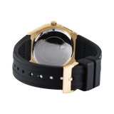 Guess Cosmo Diamonds Gold Dial Black Rubber Strap Watch for Women - GW0034L1 Authentic Buy Shop Now