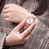 Guess Cosmo Diamonds Silver Dial Pink Silicone Strap Watch for Women - GW0034L3 Authentic Buy Shop Now