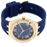 Guess Cosmo Diamonds Blue Blue Dial Blue Silicone Strap Watch for Women - GW0034L4 Authentic Buy Shop Now