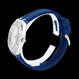 Guess Cosmo Diamonds Silver Dial Blue Rubber Strap Watch for Women - GW0034L5 Authentic Buy Shop Now