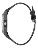 Guess Limelight Diamonds Black Dial Black Rubber Strap Watch for Women - GW0041L5 Authentic Buy Shop Now