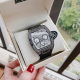 Guess Phoenix Multifunction Silver Dial Black Silicone Strap Watch For Men - GW0048G1 Authentic Buy Shop Now