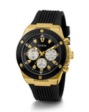 Guess Poseidon Chronograph Black Dial Black Rubber Strap Watch for Men - GW0057G1 Authentic Buy Shop Now