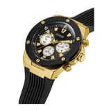 Guess Poseidon Chronograph Black Dial Black Rubber Strap Watch for Men - GW0057G1 Authentic Buy Shop Now