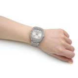 Guess Raven Diamonds Silver Dial Silver Steel Strap Watch for Women - GW0104L1 Authentic Buy Shop Now