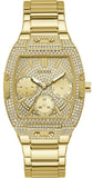 Guess Raven Diamonds Gold Dial Gold Steel Strap Watch for Women - GW0104L2 Authentic Buy Shop Now