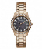 Guess Sparkler Diamonds Black Dial Rose Gold Steel Strap Watch for Women - GW0111L3 Authentic Buy Shop Now