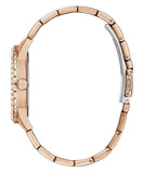 Guess Sparkler Diamonds Black Dial Rose Gold Steel Strap Watch for Women - GW0111L3 Authentic Buy Shop Now