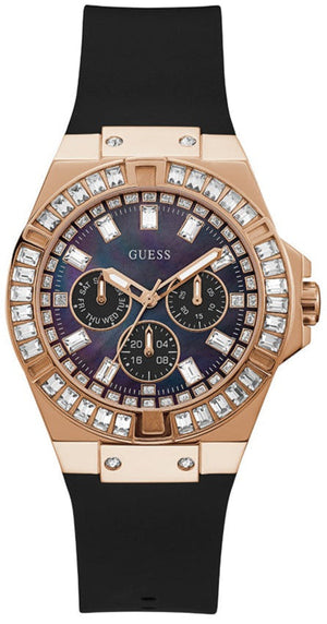 Guess Venus Diamonds Black Dial Black Rubber Strap Watch for Women - GW0118L2 Authentic Buy Shop Now
