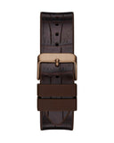 Guess Edge Chronograph Brown Dial Brown Leather Strap Watch For Men - GW0492G2 Authentic Buy Shop Now