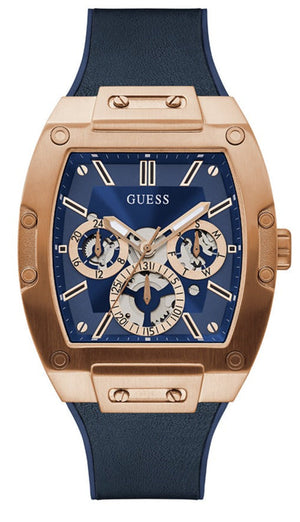 Guess Phoenix Multifunction Blue Dial Blue Rubber Strap Watch for Men - GW0202G4 Authentic Buy Shop Now