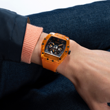 Guess Phoenix Multifunction Black Dial Orange Rubber Strap Watch For Men - GW0203G10 Authentic Buy Shop Now