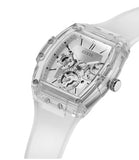 Guess Phoenix Multi Function Silver Dial White Rubber Strap Watch for Men - GW0203G1 Authentic Buy Shop Now