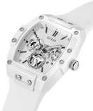 Guess Phoenix Multifunction White Dial White Rubber Strap Watch for Men - GW0203G2 Authentic Buy Shop Now
