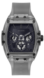 Guess Phoenix Multifunction Black Dial Grey Silicone Strap Watch For Men - GW0203G9 Authentic Buy Shop Now