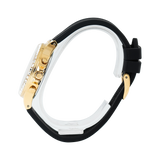 Guess Moonlight Crystals Silver Dial Black Silicone Strap Watch For Women - GW0257L1 Authentic Buy Shop Now