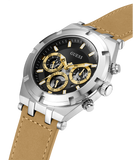 Guess Continental Multifunction Black Dial Brown Leather Strap Watch for Men - GW0262G1 Authentic Buy Shop Now