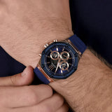 Guess Momentum Chronograph Blue Dial Blue Rubber Strap Watch for Men - GW0263G2 Authentic Buy Shop Now