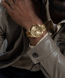 Guess Connoisseur Gold Dial Gold Steel Strap Watch for Men - GW0265G2 Authentic Buy Shop Now