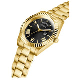 Guess Connoisseur Black Dial Gold Steel Strap Watch for Men - GW0265G3 Authentic Buy Shop Now