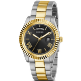 Guess Connoisseur Black Dial Two Tone Steel Strap Watch for Men - GW0265G5 Authentic Buy Shop Now
