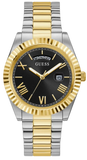 Guess Connoisseur Black Dial Two Tone Steel Strap Watch for Men - GW0265G5 Authentic Buy Shop Now