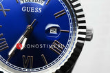 Guess Connoisseur Blue Dial Silver Steel Strap Watch for Men - GW0265G7 Authentic Buy Shop Now