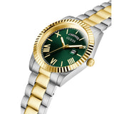 Guess Connoisseur Green Dial Two Tone Steel Strap Watch for Men - GW0265G8 Authentic Buy Shop Now