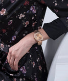 Guess Luna Diamonds Rose Gold Dial Rose Gold Steel Strap Watch for Women - GW0307L3 Authentic Buy Shop Now