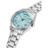 Guess Luna Quartz Blue Dial Silver Steel Strap Watch For Women - GW0308L4 Authentic Buy Shop Now