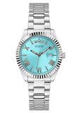 Guess Luna Quartz Blue Dial Silver Steel Strap Watch For Women - GW0308L4 Authentic Buy Shop Now