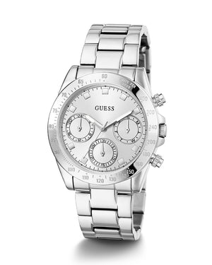 Guess Eclipse Multi Function Silver Dial Silver Steel Strap Watch for Women - GW0314L1 Authentic Buy Shop Now