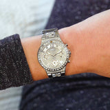 Guess Moonlight Multi Function Diamonds Silver Dial Silver Steel Strap Watch for Women - GW0320L1 Authentic Buy Shop Now