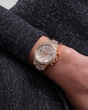 Guess Moonlight Diamonds Gold Dial Gold Steel Strap Watch for Women - GW0320L5 Authentic Buy Shop Now
