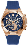 Guess Third Gear Analog Blue Dial Blue Rubber Strap Watch for Men - GW0334G3 Authentic Buy Shop Now
