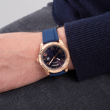 Guess Connoisseur Blue Dial Blue Silicone Strap Watch For Men - GW0335G2 Authentic Buy Shop Now