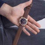 Guess Connoisseur Blue Dial Brown Leather Strap Watch For Men - GW0353G2 Authentic Buy Shop Now