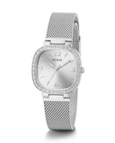 Guess Tapestry Diamonds Silver Dial Silver Mesh Bracelet Watch for Women - GW0354L1 Authentic Buy Shop Now