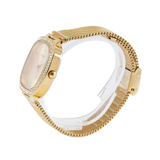 Guess Tapestry Diamonds Gold Dial Gold Mesh Bracelet Watch for Women - GW0354L2 Authentic Buy Shop Now