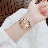 Guess Tapestry Diamonds Rose Gold Dial Rose Gold Mesh Bracelet Watch for Women - GW0354L3 Authentic Buy Shop Now