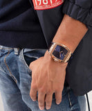 Guess Phoenix Blue Dial Brown Leather Strap Watch for Men - GW0386G2 Authentic Buy Shop Now