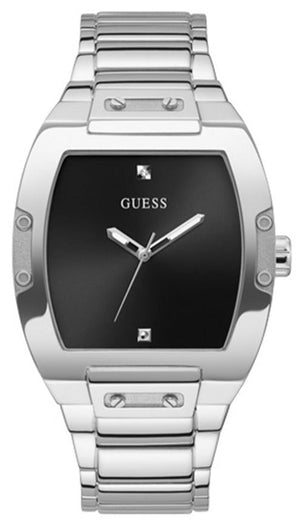 Guess Phoenix Black Dial Silver Steel Strap Watch for Men - GW0387G1 Authentic Buy Shop Now