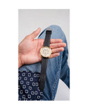 Guess Tailor Gold Dial Black Leather Strap Watch for Men - GW0389G2 Authentic Buy Shop Now