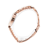 Guess Gala Diamonds Silver Dial Gold Steel Strap Watch for Women - GW0401L3 Authentic Buy Shop Now