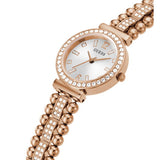 Guess Gala Diamonds Silver Dial Gold Steel Strap Watch for Women - GW0401L3 Authentic Buy Shop Now